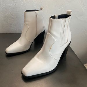 White Ankle Boots from Forever 21, Womens 7